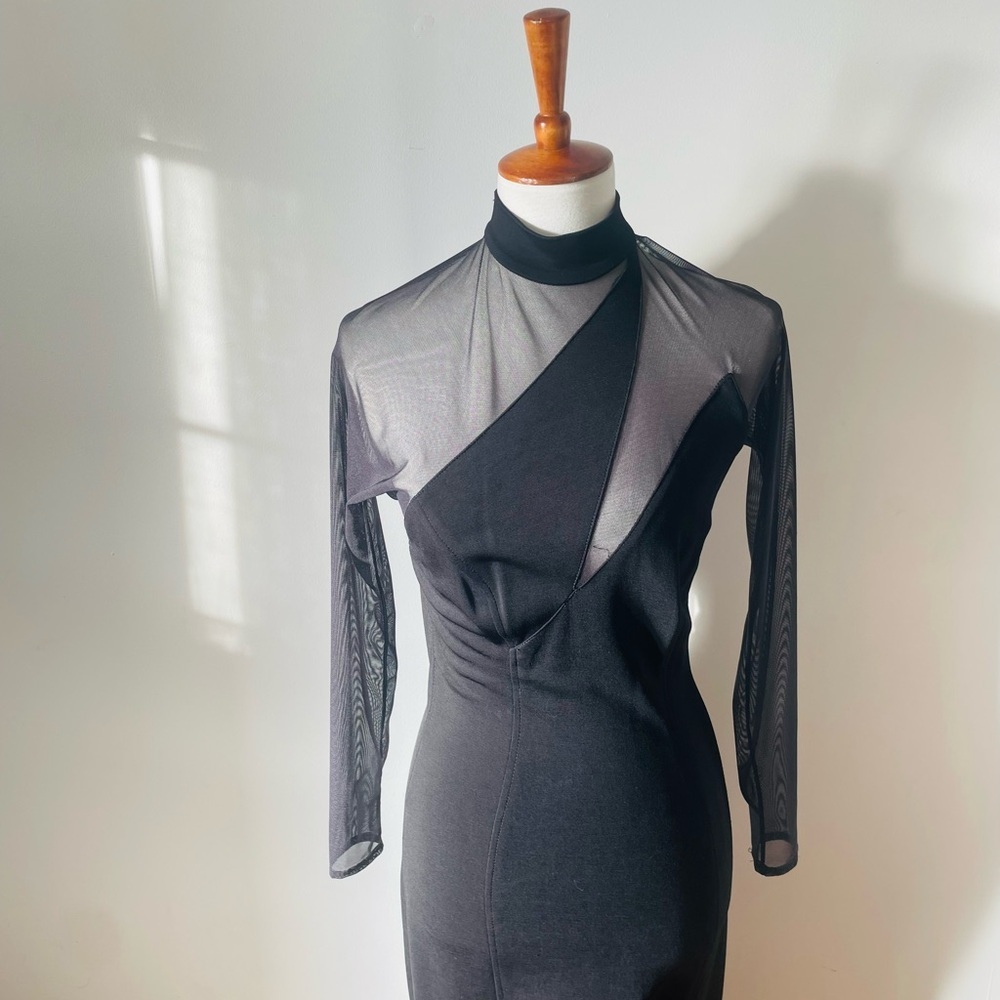 Tadashi Shoji Vintage Illusion Dress - Picture 2 of 6